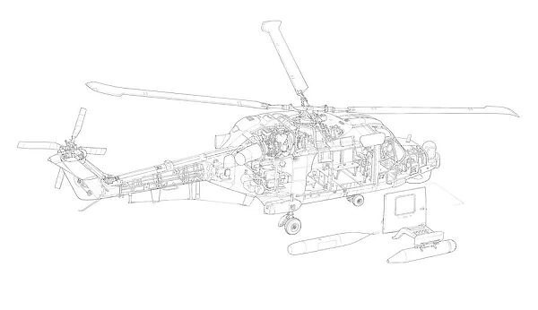 Westland, Lynx HAS.3 Cutaway Drawing