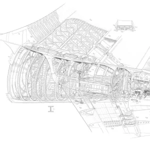 A300 B1 Tail Detail Cutaway Drawing