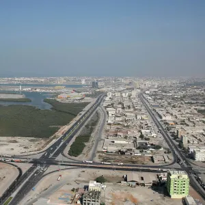 Aerial view of Ras Al Khaimah