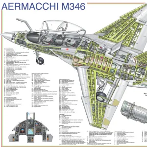 Aermacchi M346 Cutaway poster