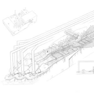 Aerospatiale Concorde Static Test Rig Cutaway Drawing