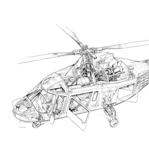 Agusta A109 Hirundo Cutaway Drawing