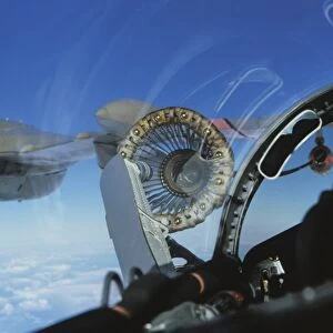 Air to Air Refuelling, view from cockpit