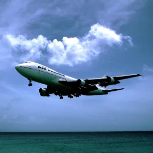 Air France Boeing 747-200 St. Maarten, Karibia 1992 By Lassi Tolvanen