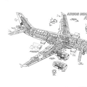 Airbus A319 Cutaway Drawing