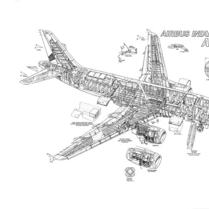 Airbus A319 Cutaway Drawing