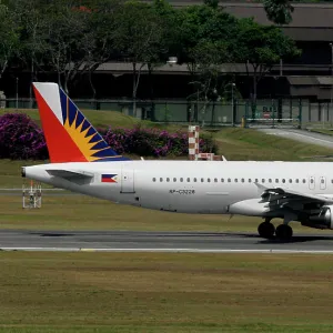 Airbus A320 Philippine Airlines at Changi Airport Singapore