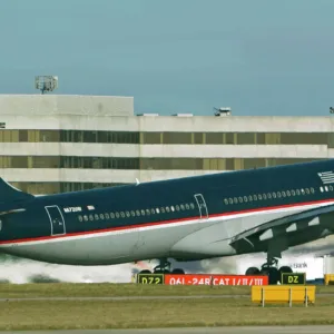 Airbus A330 US Airways taking-off at Manchester