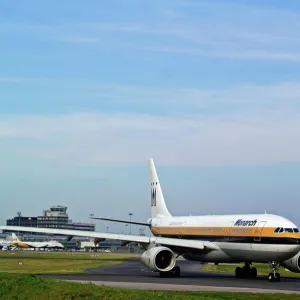 Airbus A330 Monarch at Manchester Airport UK