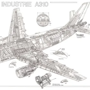 Airbus Industrie A310 Cutaway Drawing