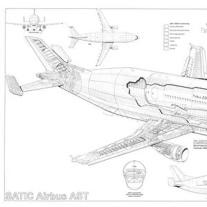 Airbus Satic A300-600 AST Cutaway Drawing
