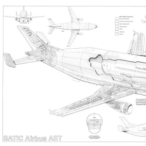 Airbus Satic A300-600 AST Cutaway Drawing