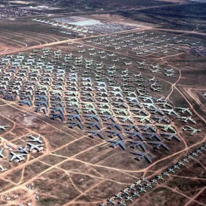 Aircraft Storage at Monthon Davis AFB in desert USA