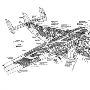 Cutaways Poster Print Collection: Civil Aviation 1903-1948 Cutaways