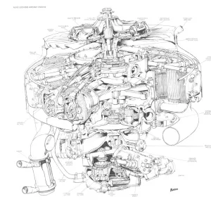 Alvis Leonides Cutaway Drawing