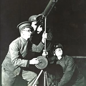 anti-aircraft gunners in England