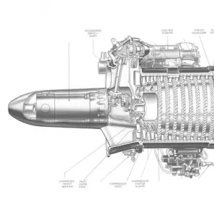 Armstrong Siddeley Adder Cutaway Drawing