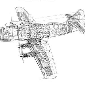 Armstrong Whitworth AW55 Apollo Cutaway Drawing