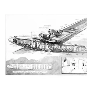 Armstrong Whitworth Ensign Cutaway Drawing