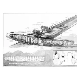 Armstrong Whitworth Ensign Cutaway Drawing