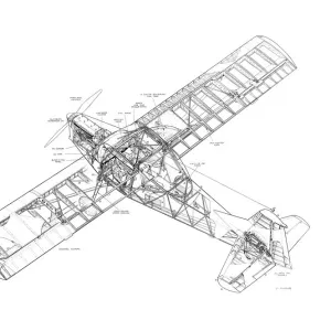 Auster AOP9 Cutaway Drawing