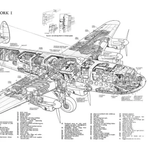 Avro 685 York Cutaway Poster