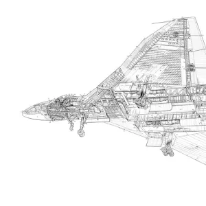 Avro Vulcan B1 Cutaway Drawing