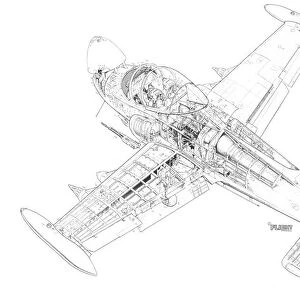 BAC 167 Strikemaster Cutaway Drawing