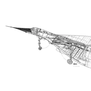 BAC 221 Cutaway Drawing