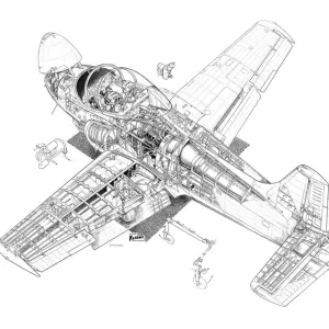 BAC Jet Provost T5 Cutaway Drawing