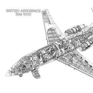 BAe 1000 Cutaway Drawing