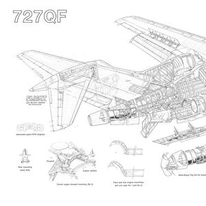 Bae 727QF Cutaway Drawing