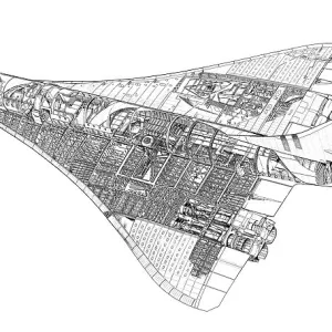 BAe Concorde Cutaway Drawing