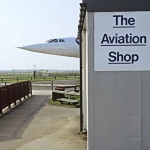 BAe Concorde now on display at Manchester Airport UK