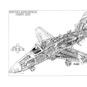 BAe Hawk 200 Cutaway Drawing