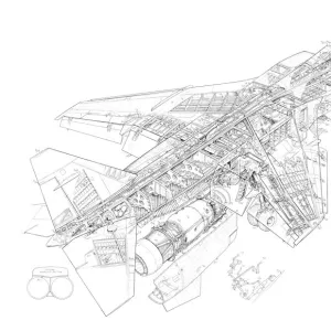 BAE Jaguar Single Seat Cutaway Drawing