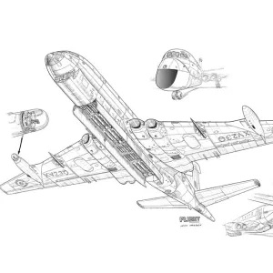 BAe Nimrod MR1 Cutaway Drawing