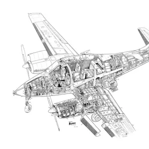 Beagle 206 Cutaway Drawing