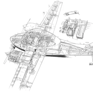 Beagle M. 218 Cutaway Drawing