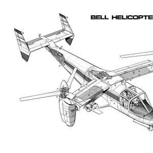 Bell XV-15 Cutaway Poster
