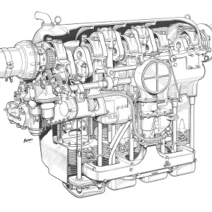 Blackburn Cirrus Cutaway Drawing