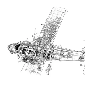 BN Islander Cutaway Drawing