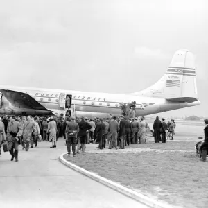 Boeing 377 Stratocruiser Pan-Am N1028V Heathrow 1949 (c) The Flight Collection Not to be reproduced without permission