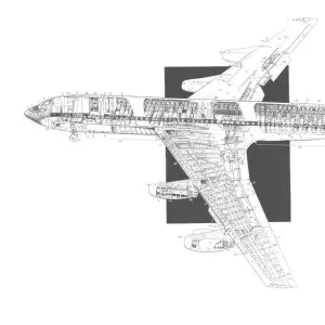 Boeing 707-420 Cutaway Drawing