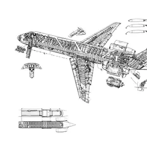 Boeing 717 Cutaway Drawing