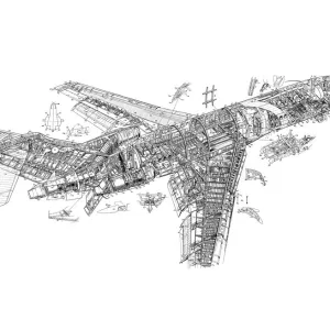 Boeing 727-100 Drawing