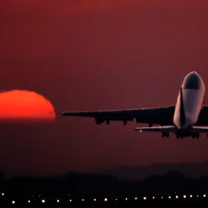 Boeing 747 take-off