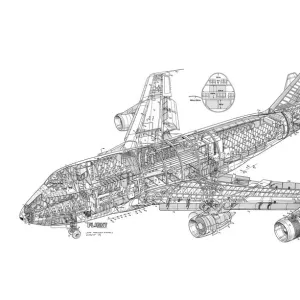 Boeing 747SP Cutaway Drawing