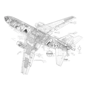 Boeing DC-10-30 Cutaway Drawing