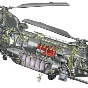 Boeing MH-47G cutaway